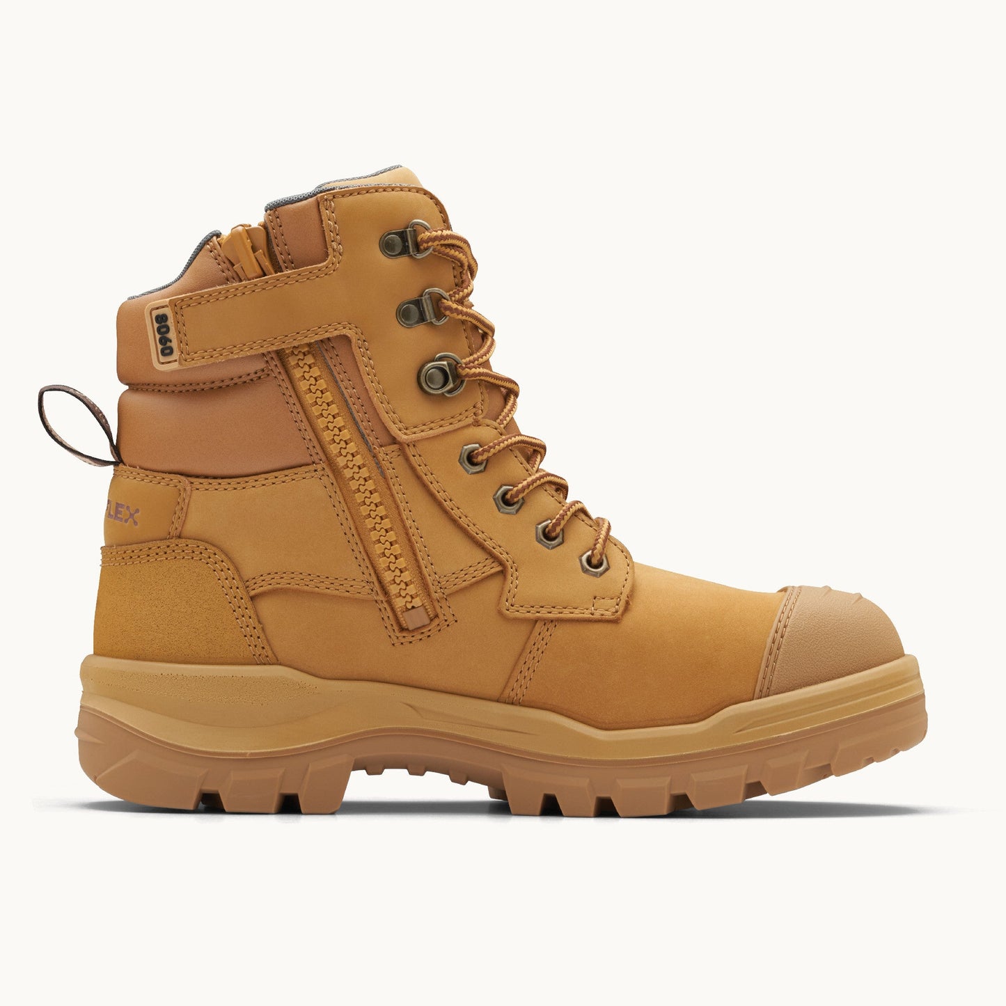 Blundstone 8060 RotoFlex wheat nubuck zip up safety boot