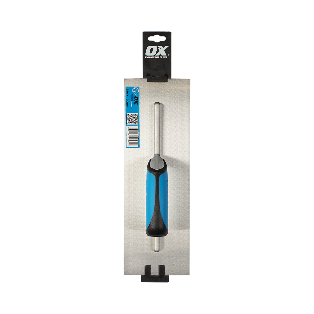 OX Trade Finishing Trowel with Rubber grip – 120mm x 356mm
