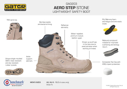 Gator AeroStep High Safety Boot Stone - view 8