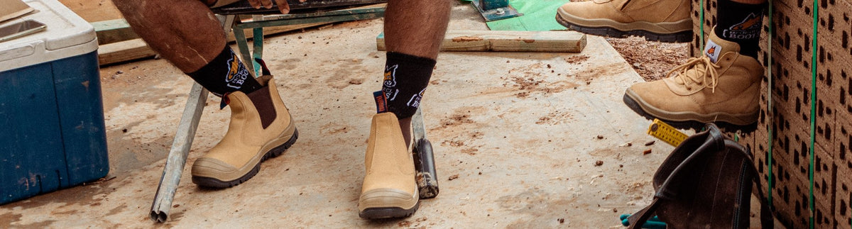 Mongrel Premium Elastic Sided Steel Cap Safety Boot With Scuff Cap