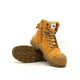 BUNDABERG - Cougar 8" Wheat Lace Up Side Zip With Scuff Cap Composite Toe