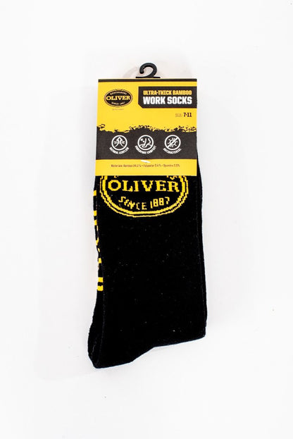 Oliver Black Bamboo Work Sock