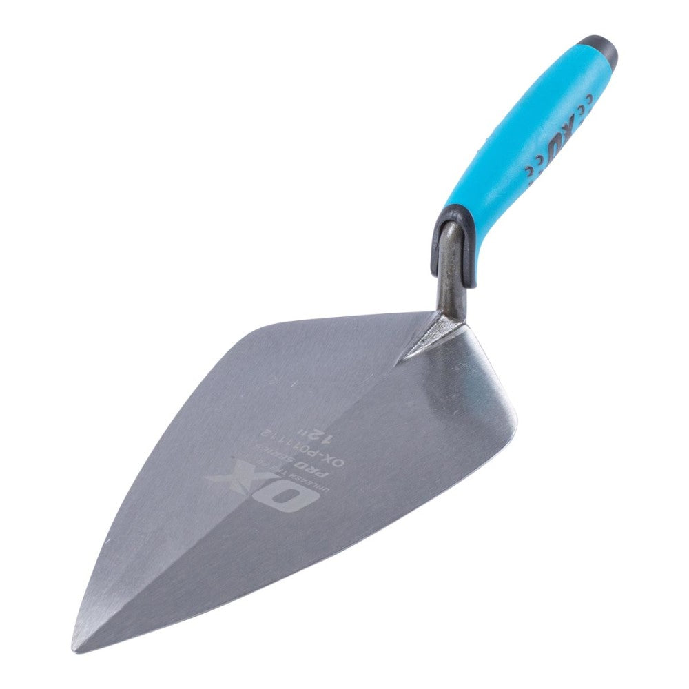 London Brick Trowel 12? (305mm) Soft Grip Handle - OX Tools