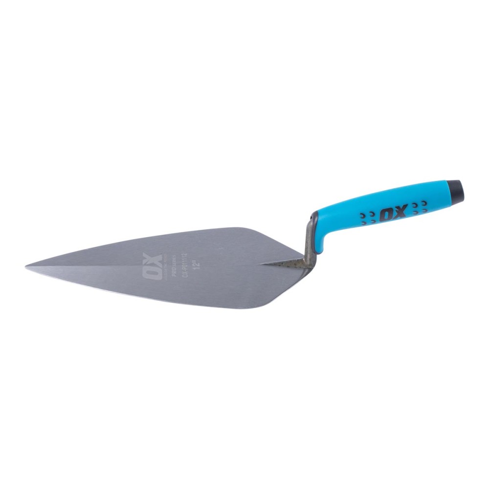 London Brick Trowel 12? (305mm) Soft Grip Handle - OX Tools