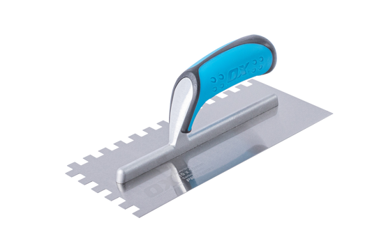 OX Pro Carbon Steel Notch Trowel – 10mm