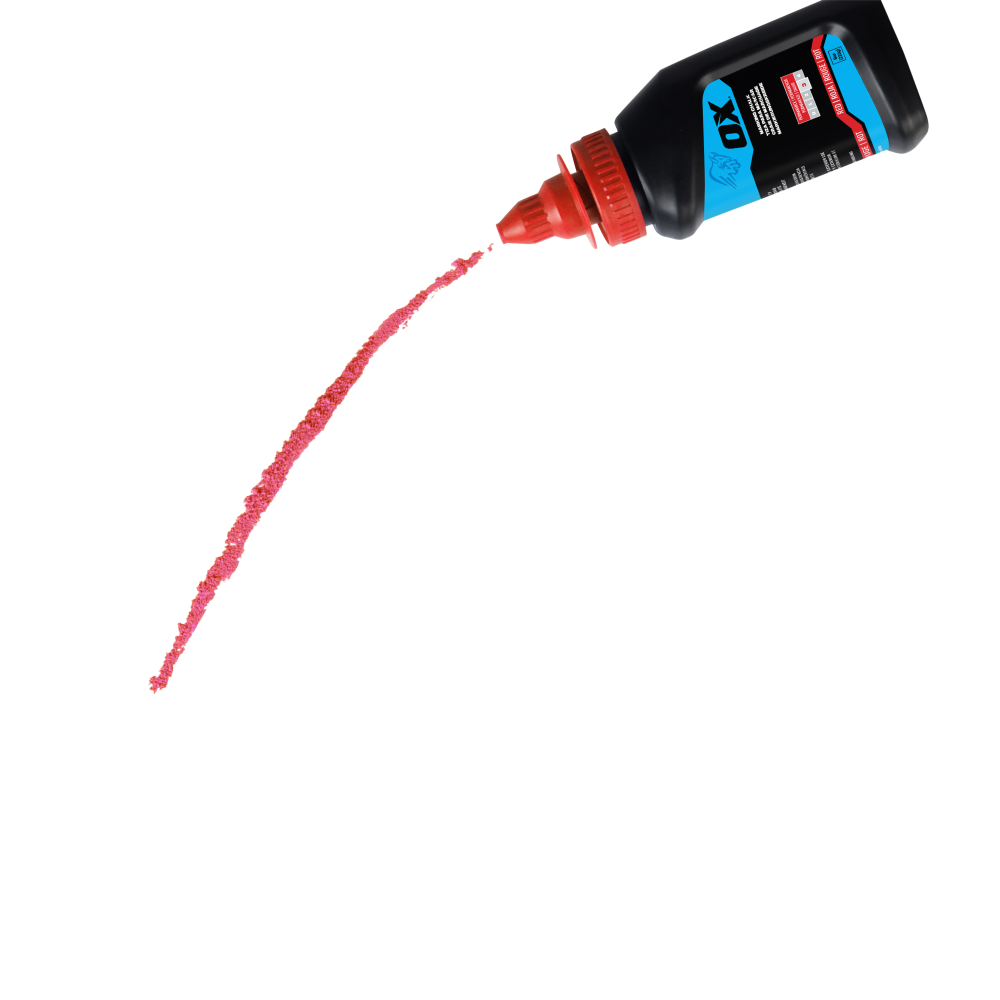 8-Ounce Permanent Red Marking Chalk – Permanence 3 - OX Tools