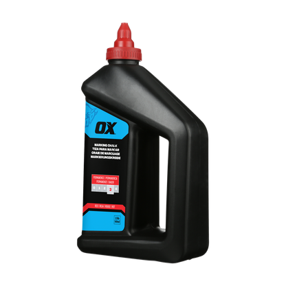 40-ounce/2.5-Pound Permanent Red Marking Chalk – Permanence 3 - OX Tools